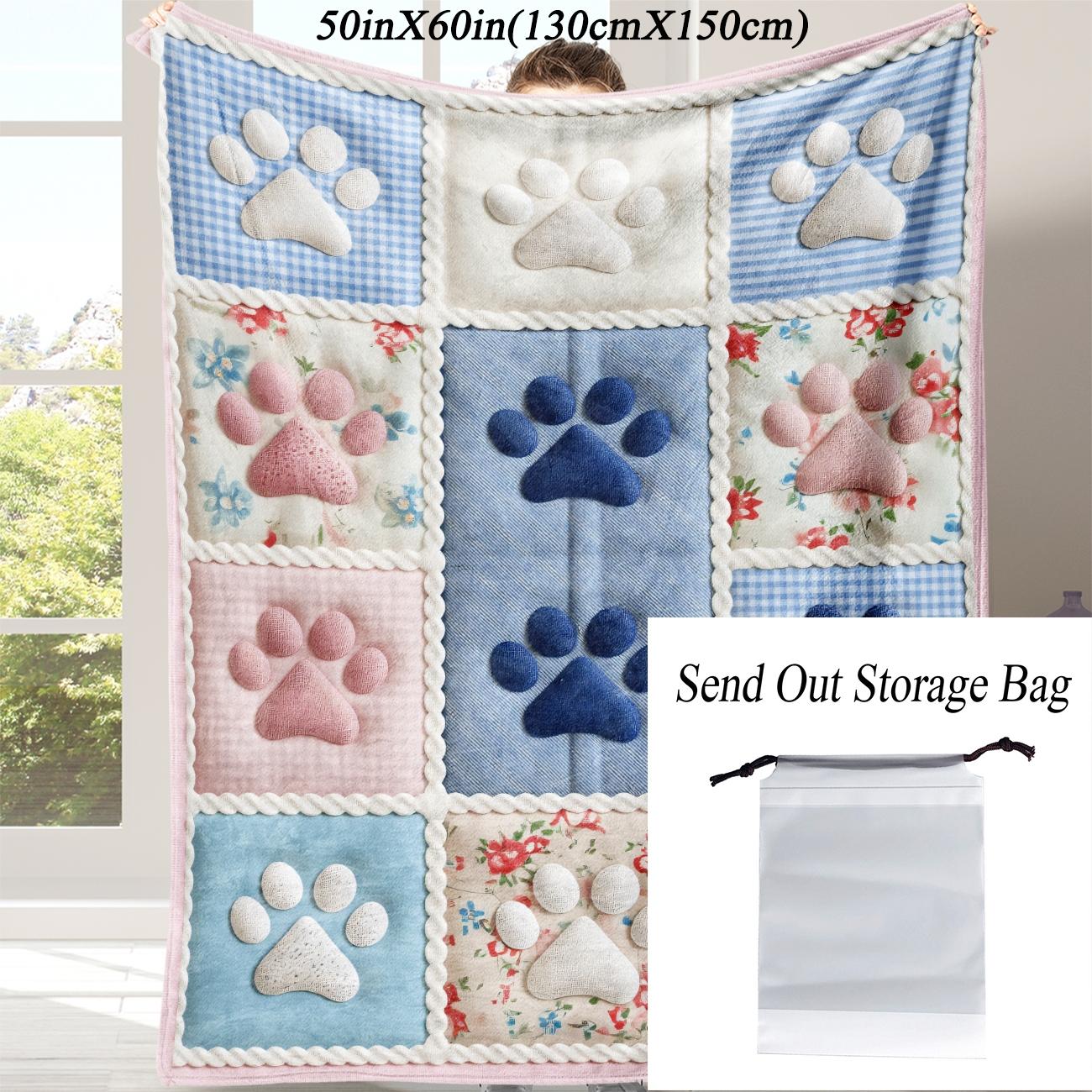 Soft Flannel Blanket for Dogs, Novelty Pet Accessory, Perfect for Naps at Home, Office, School, Travel, Gift Idea