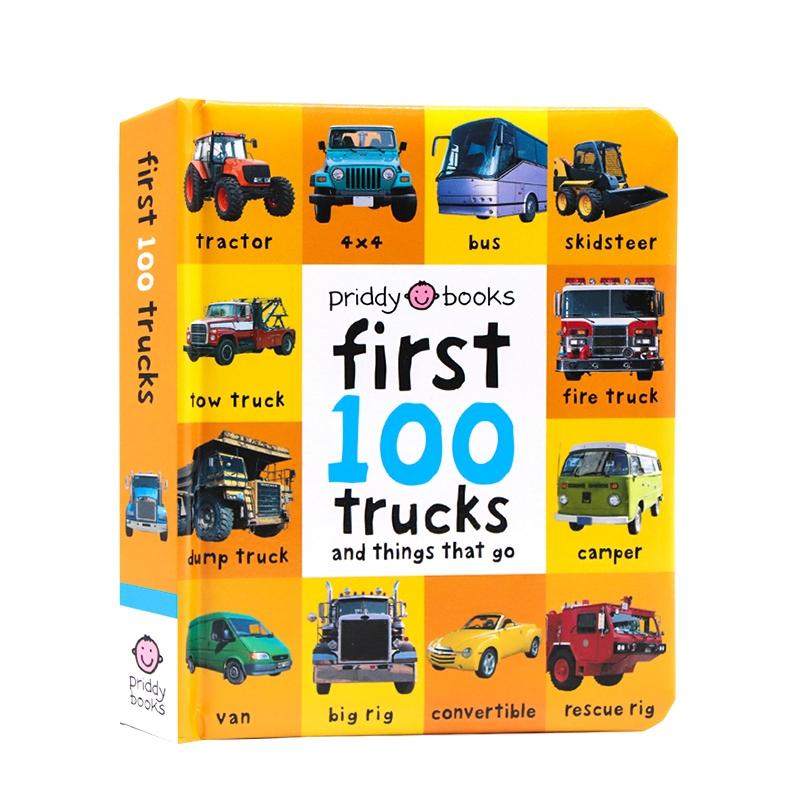 First 100 Trucks & Things That Go Board Book, English Language Learning for Kids, Interactive Vocabulary Building, Perfect for Home Education