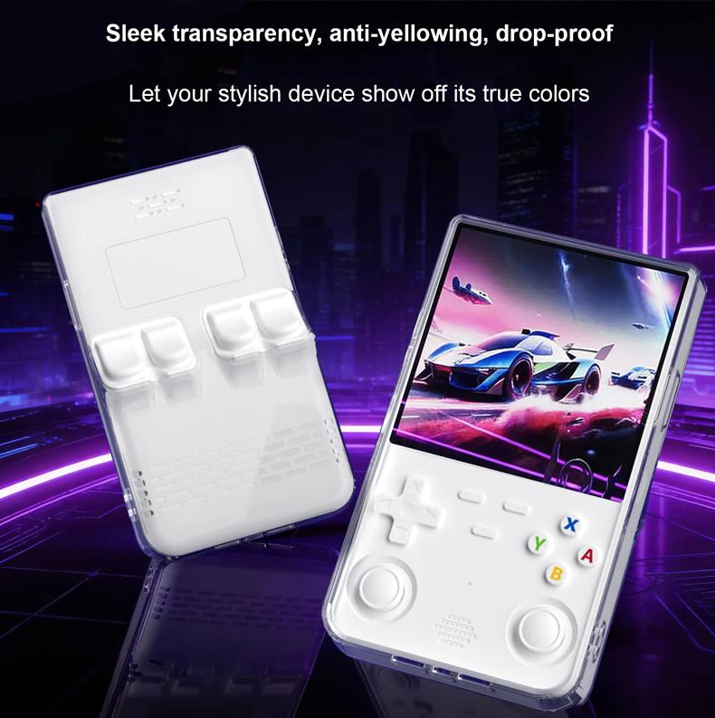 Transparent Protective Case for R36 Ultra Game Console, Anti-Drop Hard Storage Bag, Eva Shell, Scratch-Resistant Screen Film Transparent Protective Case for R36 Ultra Game Console, Anti-Drop Hard Storage Bag, Eva Shell, Scratch-Resistant Screen Film