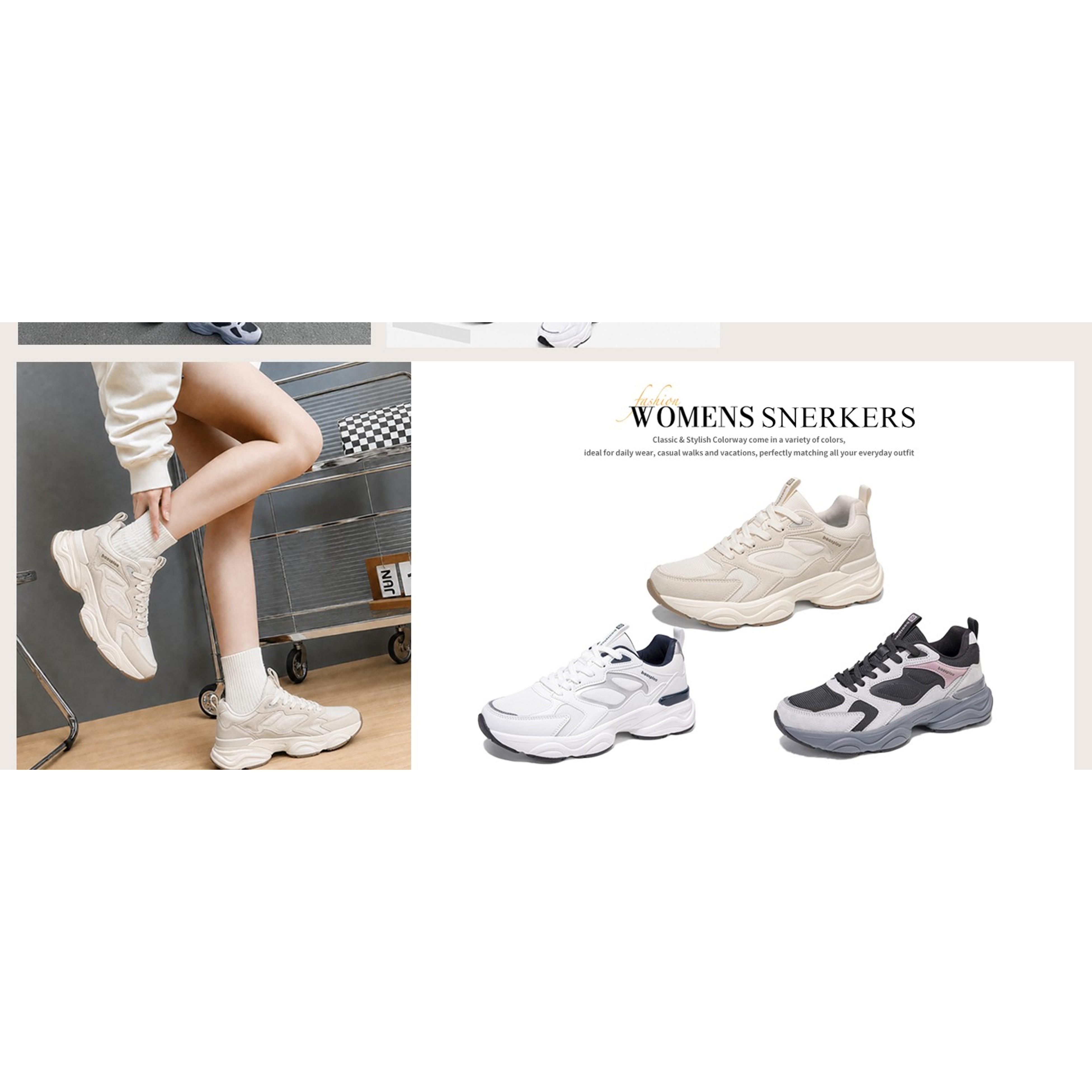 Women's Fashion Chunky Sneakers Tennis Shoes for Gym Workout(Gift)