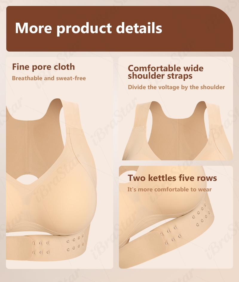 【Postural correction】Gym Clothes,Soft Breathable Non-removable Moulded Cups Bra for Women,Yoga Gym Activewear,Yoga Wear Fitness,Sportswear, Workout Bras for Daily Wear, Fitness Training Clothes Beige Wireless Full Coverage Bra clothes