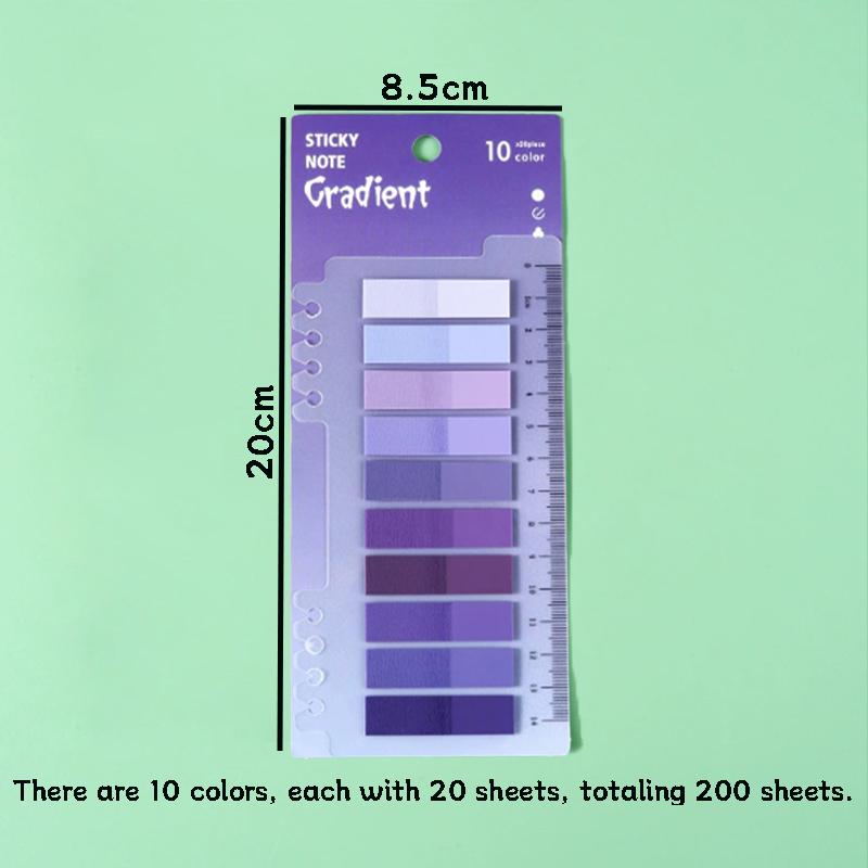 200sheets/pack Mixed Color Index Label Sticker, Multicolor Sticky Tab, Sticky Page Marker For Reading Note Book, Office Stationery & Supplies, Colorful Coated Tabs, Indexing Stickers