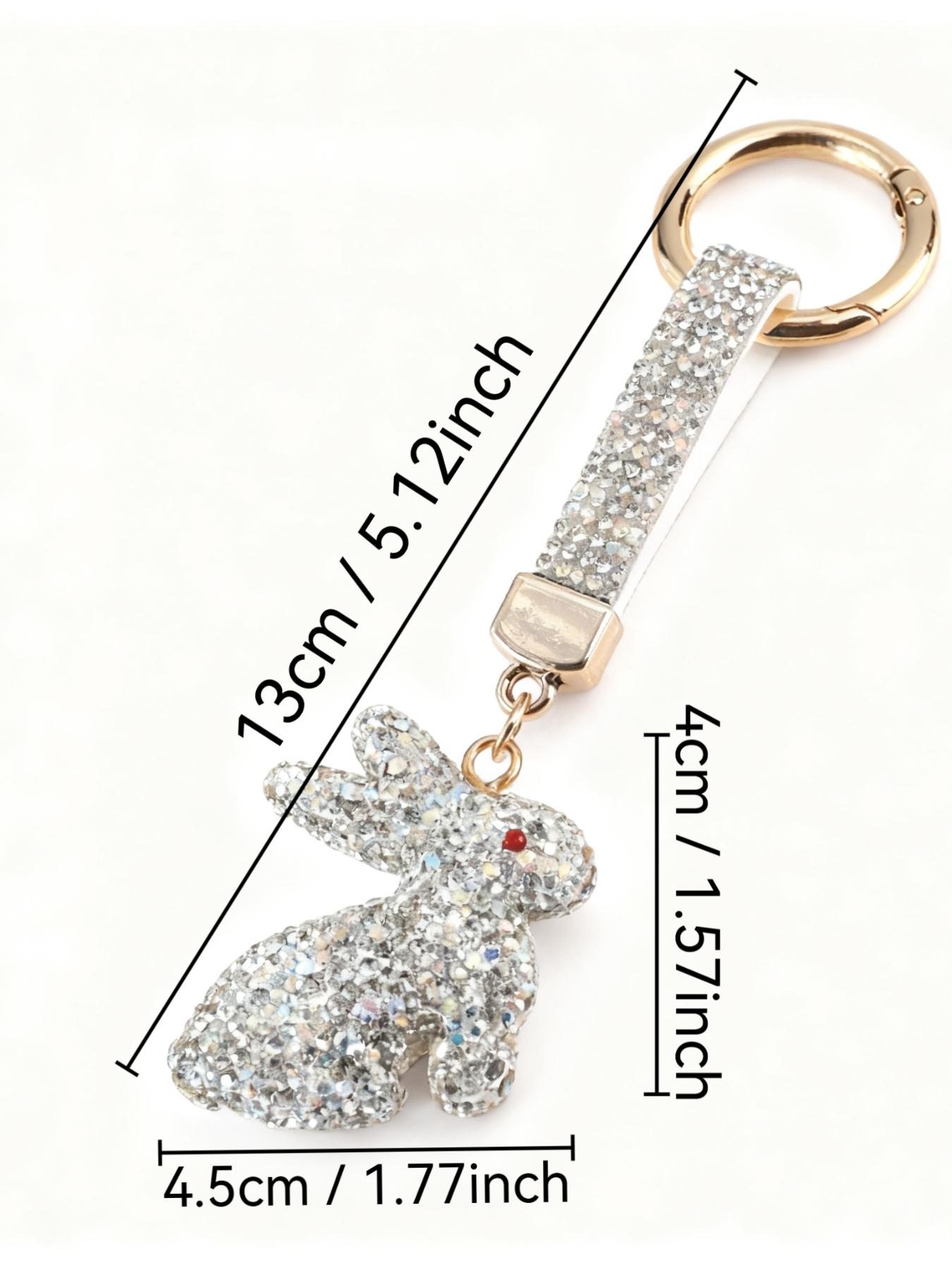 Easter Bunny Keychain Unique Design Personalizable Key Ring Unisex Multicolor Lightweight Luxurious Car Key Holder Phone Chain Perfect Holiday Gift,Valentine's Day,lovers