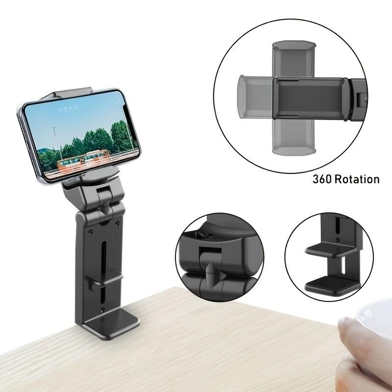 360° Rotating Phone Stand, Durable and Practical, Car and Desktop Use, Hands-Free Design, Ideal for Travelers and Air Enthusiasts