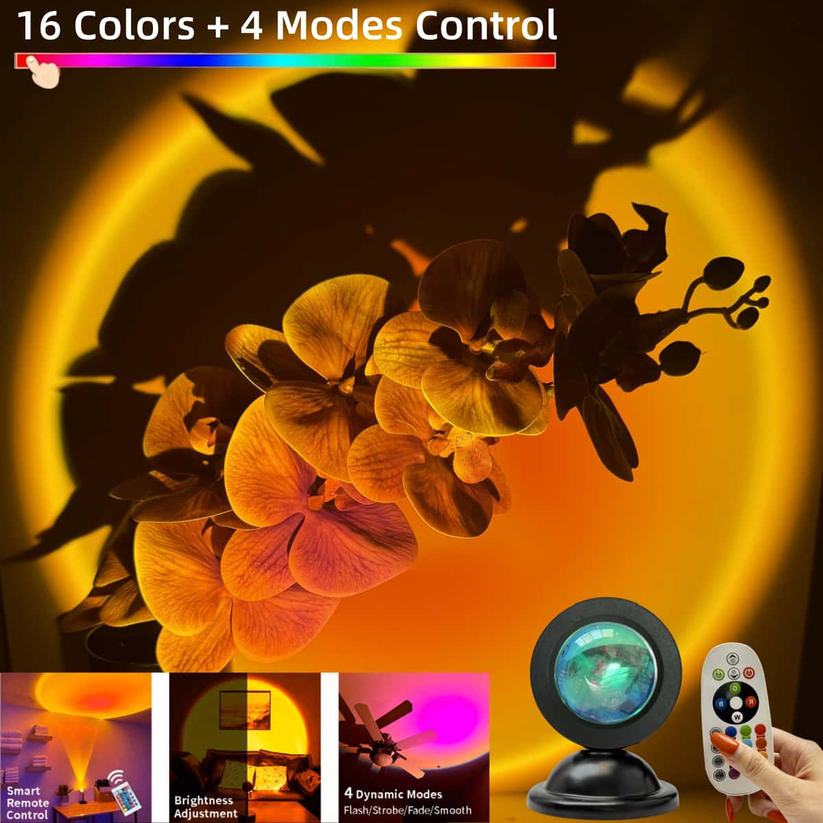 16 Color Small Base Table Lamp with Remote Control, Perfect Room Decor Light, Atmosphere Night Light, Ideal Gift for Valentine's Day & Christmas, Led Ambient Light, Decorative Light