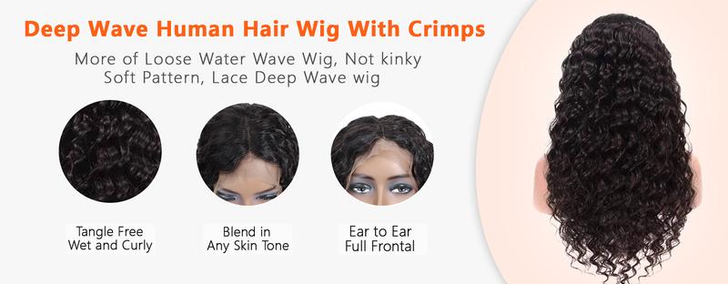 32 34Inch 13x6 13x4 Lace Front Human Hair Wigs Pre Plucked For Women Deep Wave Human Hair Lace Frontal Wigs 180 Density Transparent Lace Wig Real Human Hair #TikTokShopFallDealsForYou #TikTokShopHolidayHaul