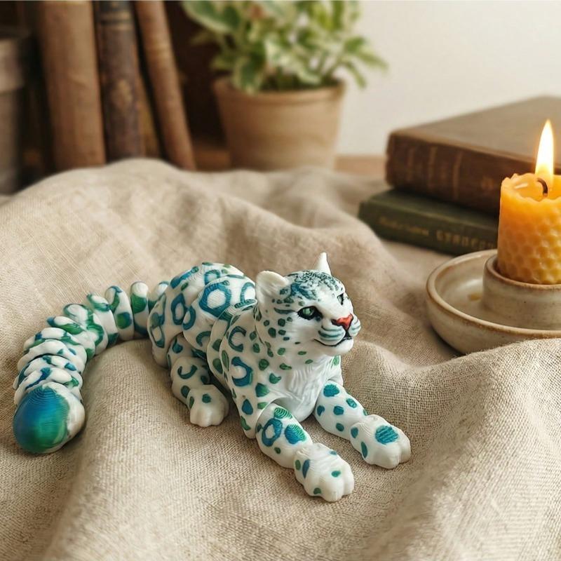 A  leopard figurine, suitable for home decoration ornaments
