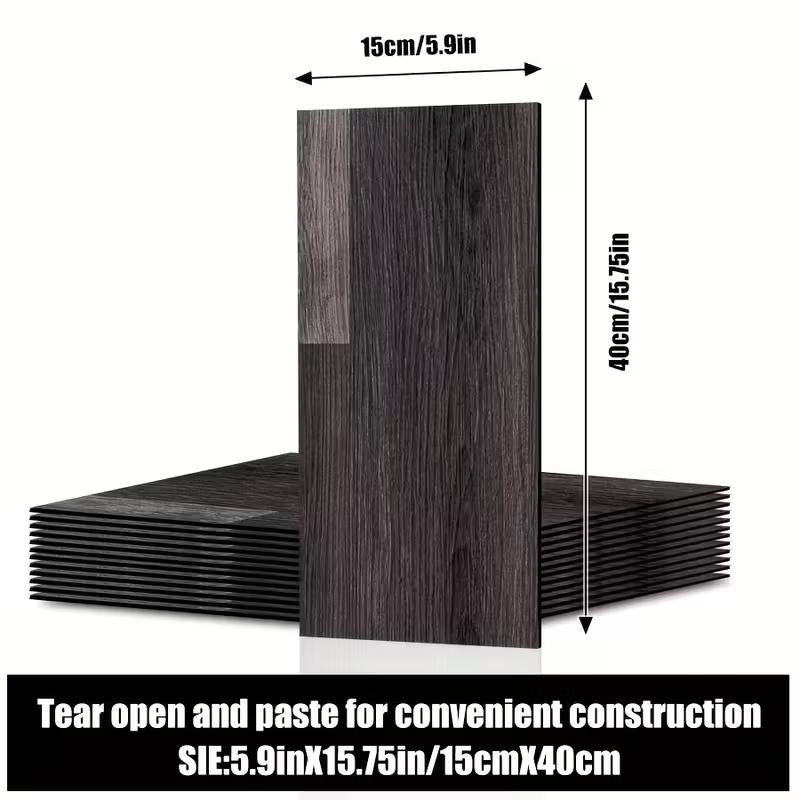 20/40 Self-Adhesive Vintage Wood Grain Waterproof Flooring Tiles - Easy to Peel and Stick, Durable PVC Floor,itable for Home Wall Decoration Renovation, Peel and Stick Floor, Kitchen Floor, Modern Home Decoration, Durable Floor, Floor Covering