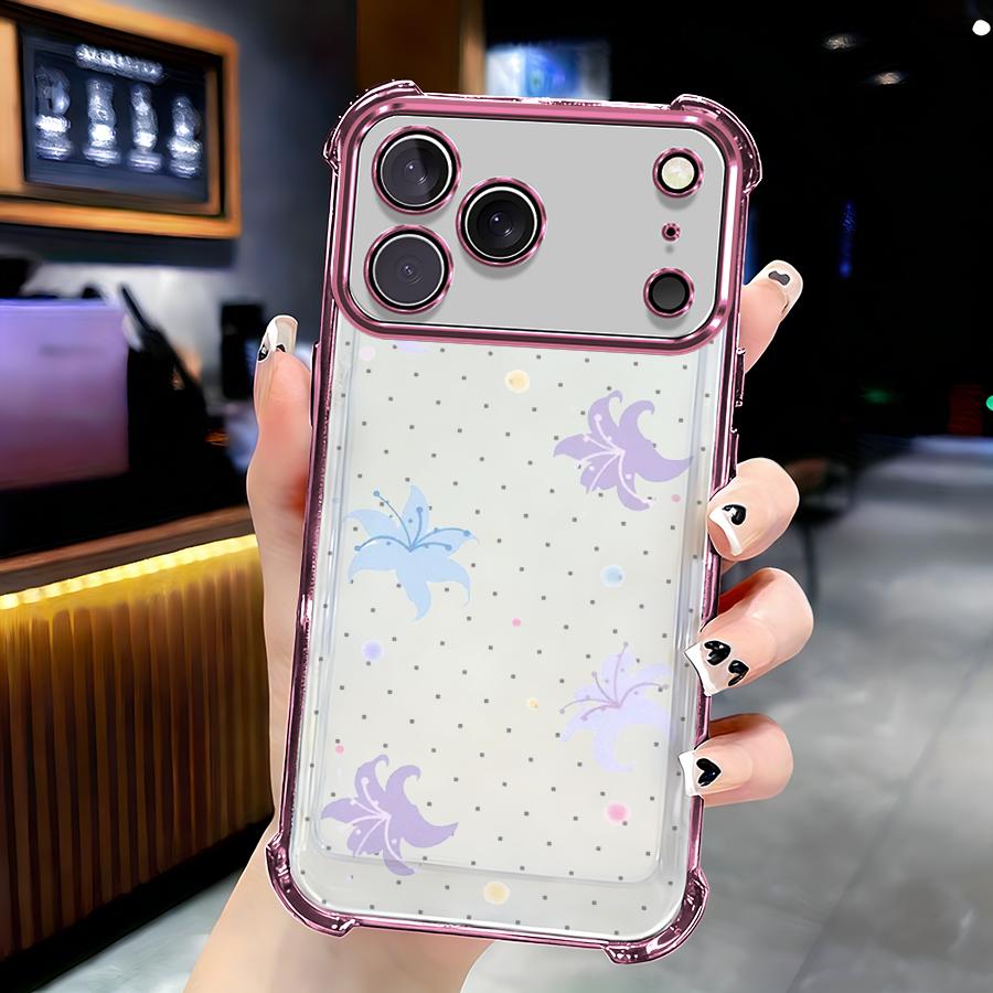 Spotted Lily iPhone17pro  Anti-fall airbag case with reinforced corners making it the perfect New Year full coverage drop protection Chinese style Ramadan Easter This phone case is scratch-resistant and durable