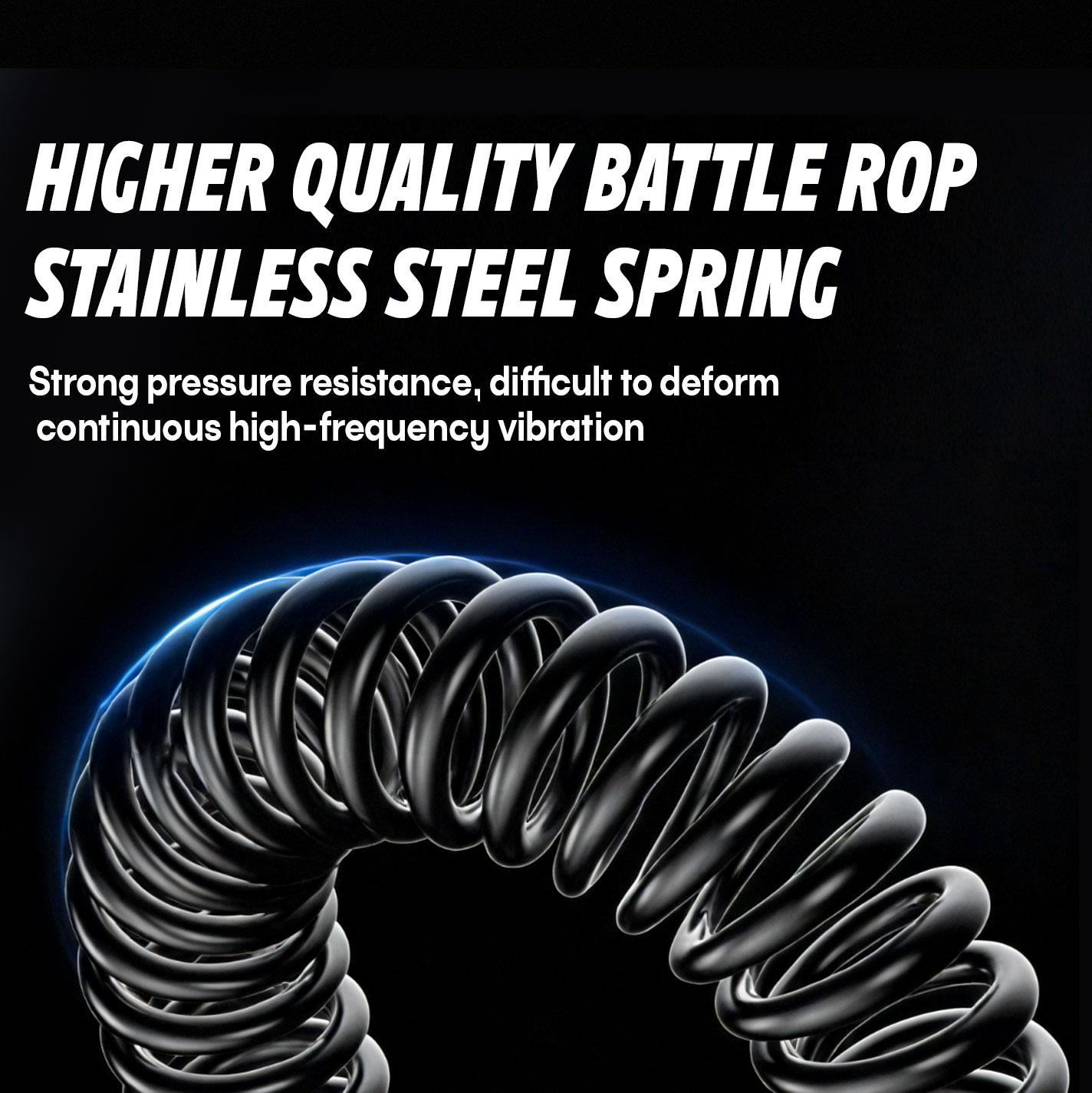 Soulyis Cordless Battle Ropes for Home Gym - Cordless Training Rope Fitness Equipment for Men & Women, Weighted Workout Ropes for HIIT, No-Jump Full-Body Exercise,  Ideal for Fitness Enthusiasts Workout Equipment Training Equipment & Festival Gift