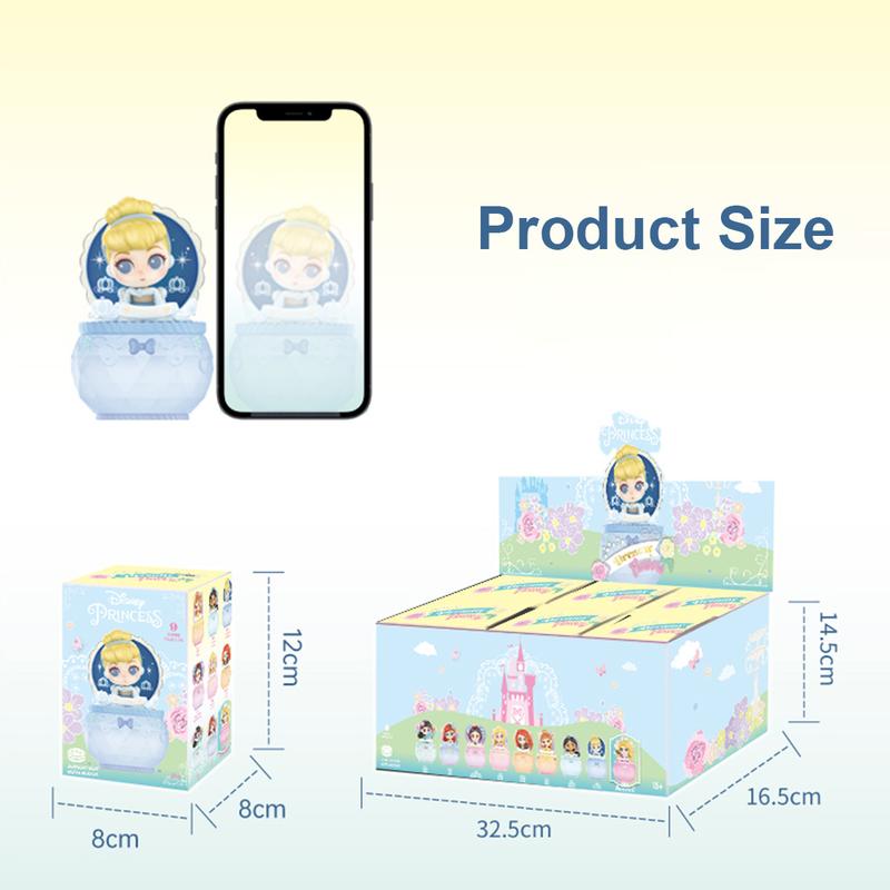 Disney Princess Dream Flower Gift Collection Blind Box Cute Jewelry Box Ornament Beautiful Disney Princess Figurines