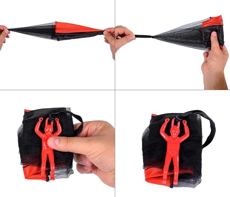 Children's Anti-Tangle Outdoor Flying Parachute Toy Men's Outdoor Toy Creative Easter Basket Filler Unique Gift for Boys and Girls