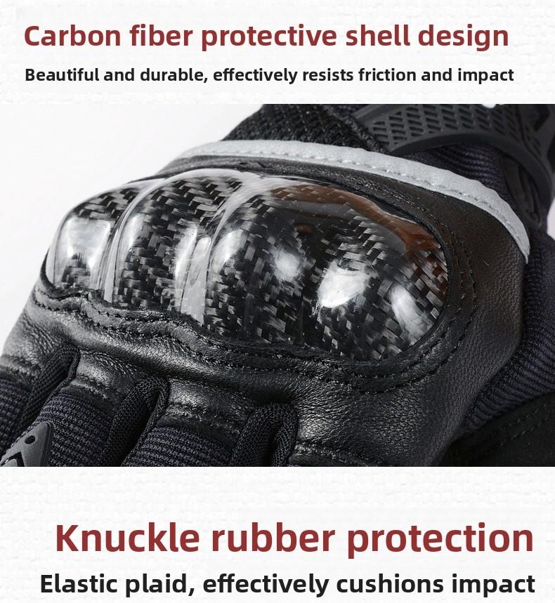 All Season Shock Absorbing Climbing Gloves Carbon Fiber Full Finger Winter Ski Cycling Mountain Bike Wrist Support Outdoor Wear Resistant Anti Slip Breathable Lightweight Flexible Protective Gear Hiking Riding Snow Sports Comfort Durable for Men Women