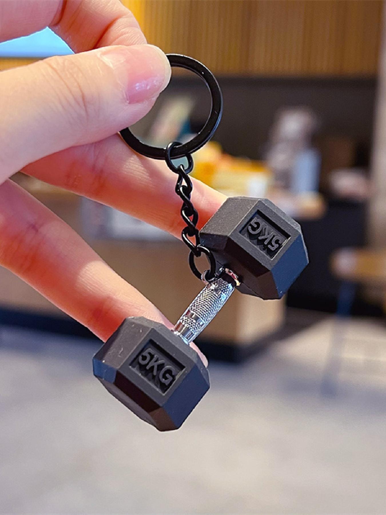 Creative Versatile Barbell Letter Decorative Hanging Piece for Bags Keys, Stylish Accessory for Everyday Use, Perfect Gift Idea