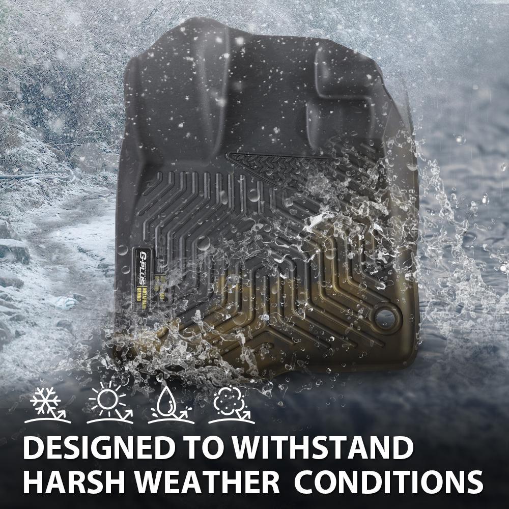 For 2023-2024 Honda Pilot TPE Floor Mats All Weather Floor Mats Rubber Liners,Waterproof Anti-slip Durable Floor Mats,Car Accessories