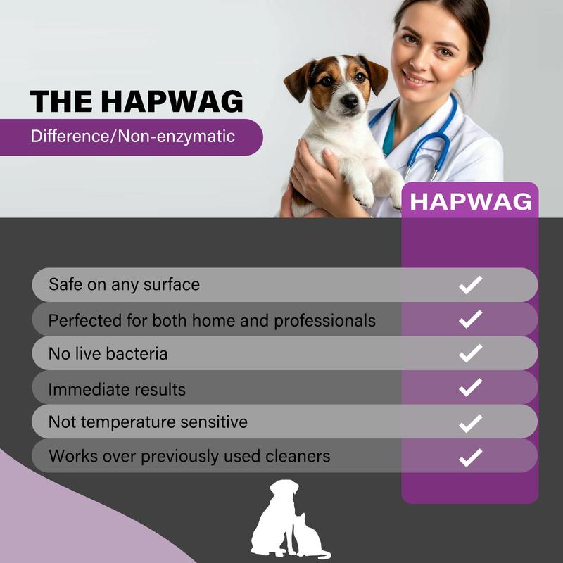 HAPWAG Pet Odor Eliminator Spray – Non-Toxic, Cedar Scent, Safe For Pets & Kids (8oz)