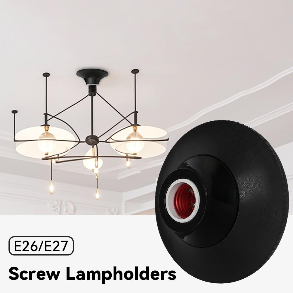 E26/e27 Bulb Socket Lamp Holder Adapter, L Plate Base, Suitable for Home Office Industrial Use, No Batteries Included