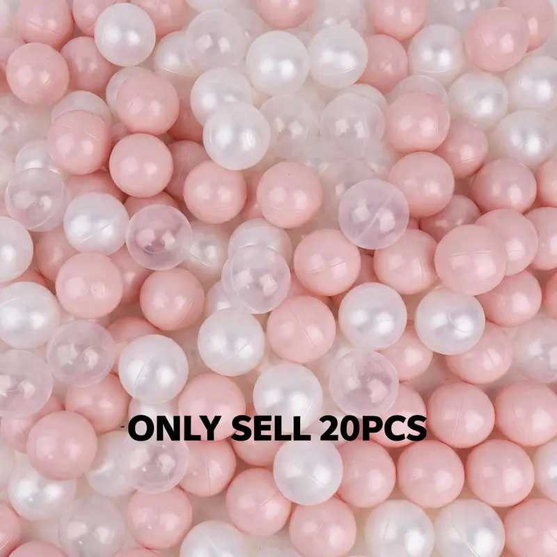 20Pcs Soft BPA-Free Plastic Pool Balls, Durable & Anti-Pressure Toy Balls for Kids, Play Pit Balls, Perfect for Ball Pit, Pools, Games, Parties, Baby Gates, Swimming Pool Ball & More!