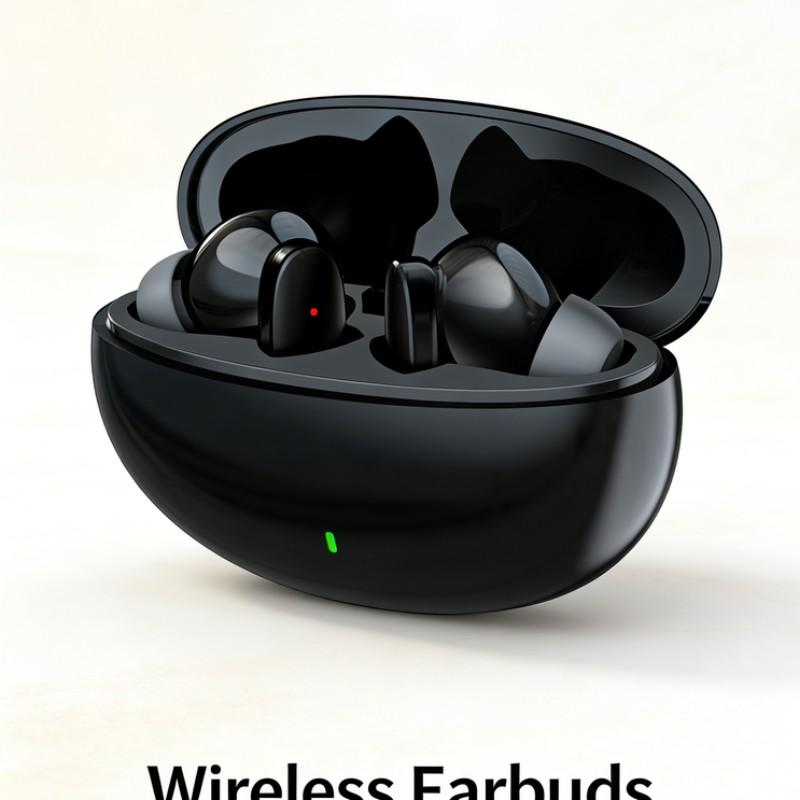 New TWS Wireless Earphones, True Wireless Ergonomic Design, Ultimate Comfort, High Fidelity Sound, Deep Bass, Stereo Calls, HD Voice Calls