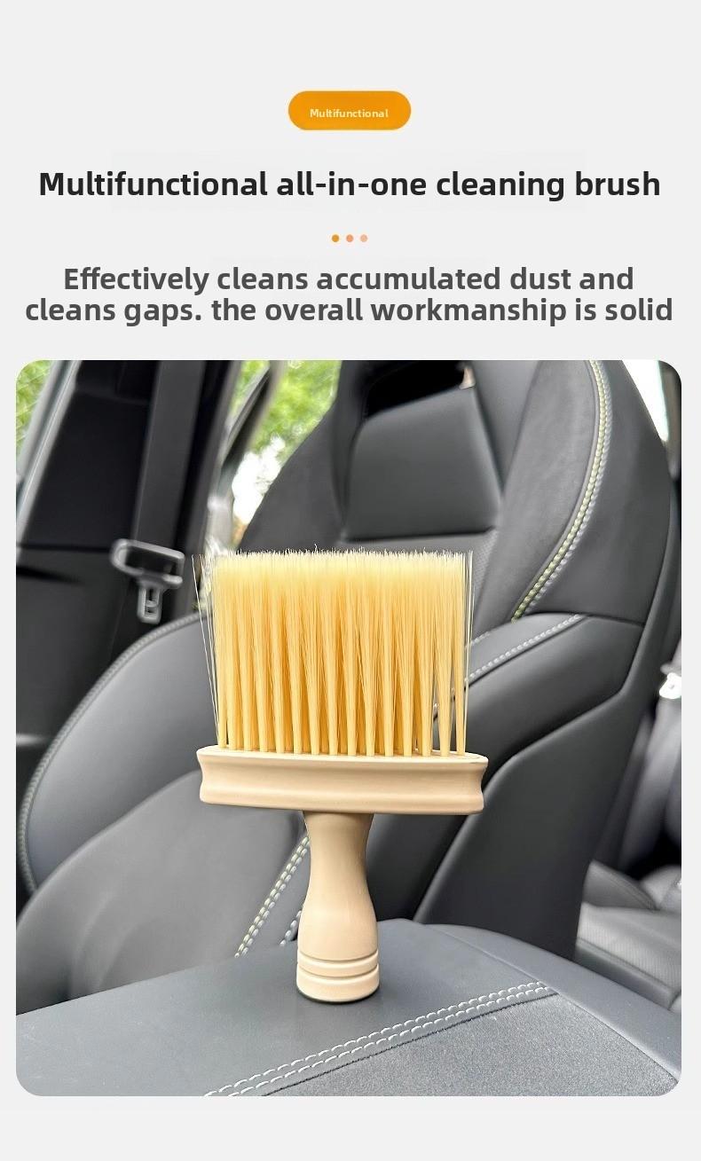 Multi-Purpose Dust Cleaning Brush for Car Interior & Home Use, Soft Bristle Crevice Cleaner for Keyboard, Window Sill & Air Vent, Large Dusting Brush to Remove Dust & Debris Efficiently