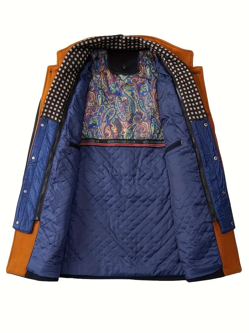 Men's Winter Overcoat Casual Warm Jacket Detachable Collar Thickened Autumn and Winter Coat with Pockets Non-Stretch Fabric Coat for Men Jacket Men's Winter Overcoat Casual Warm Jacket Detachable Collar Thickened Autumn and Winter Coat with Pockets Non-Stretch Fabric Coat for Men Jacket