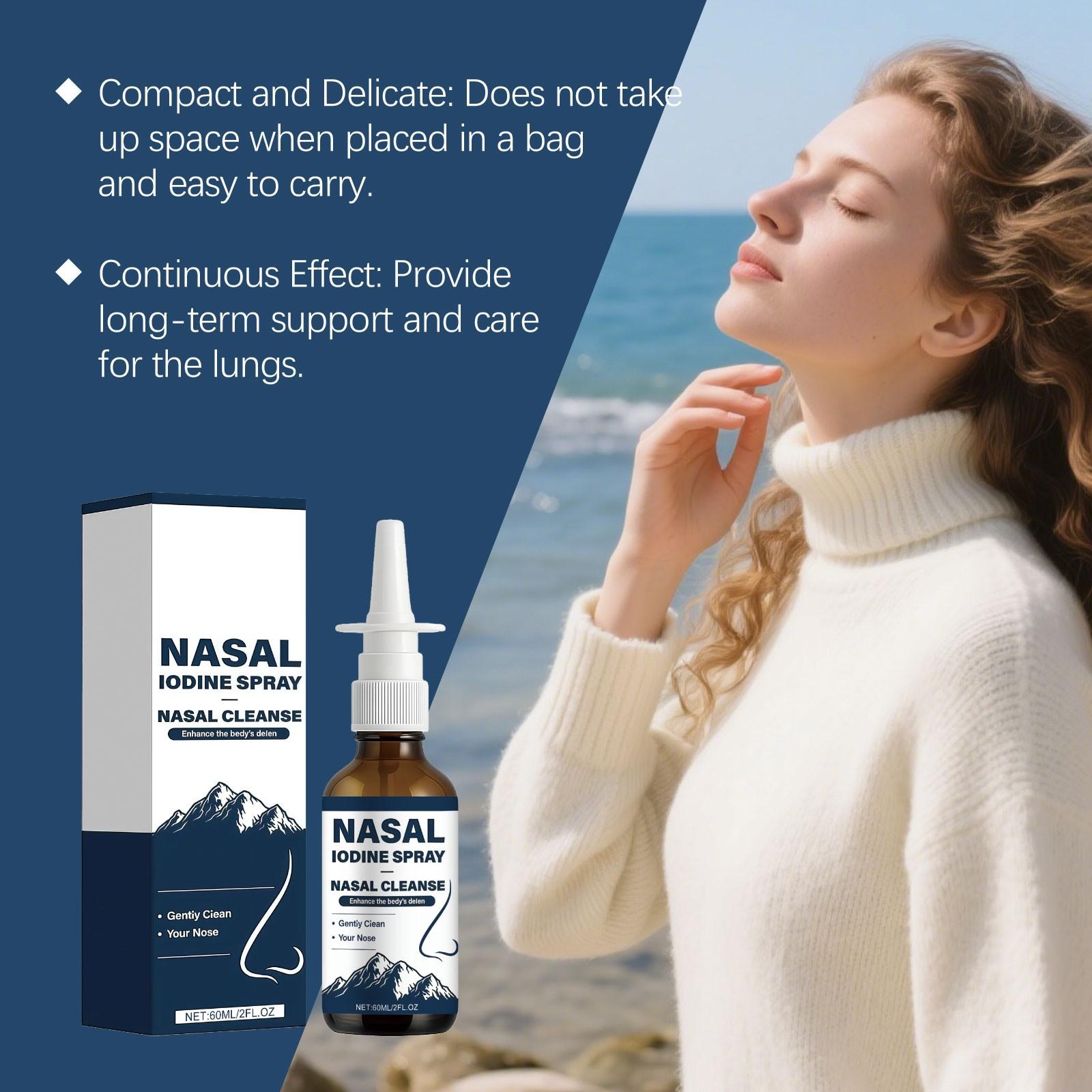 Nose Care Spray Nasal Spray Gentle Ingredients Moisturizing Cleansing Nose Refreshment Comfort Daily Convenient Care Spray