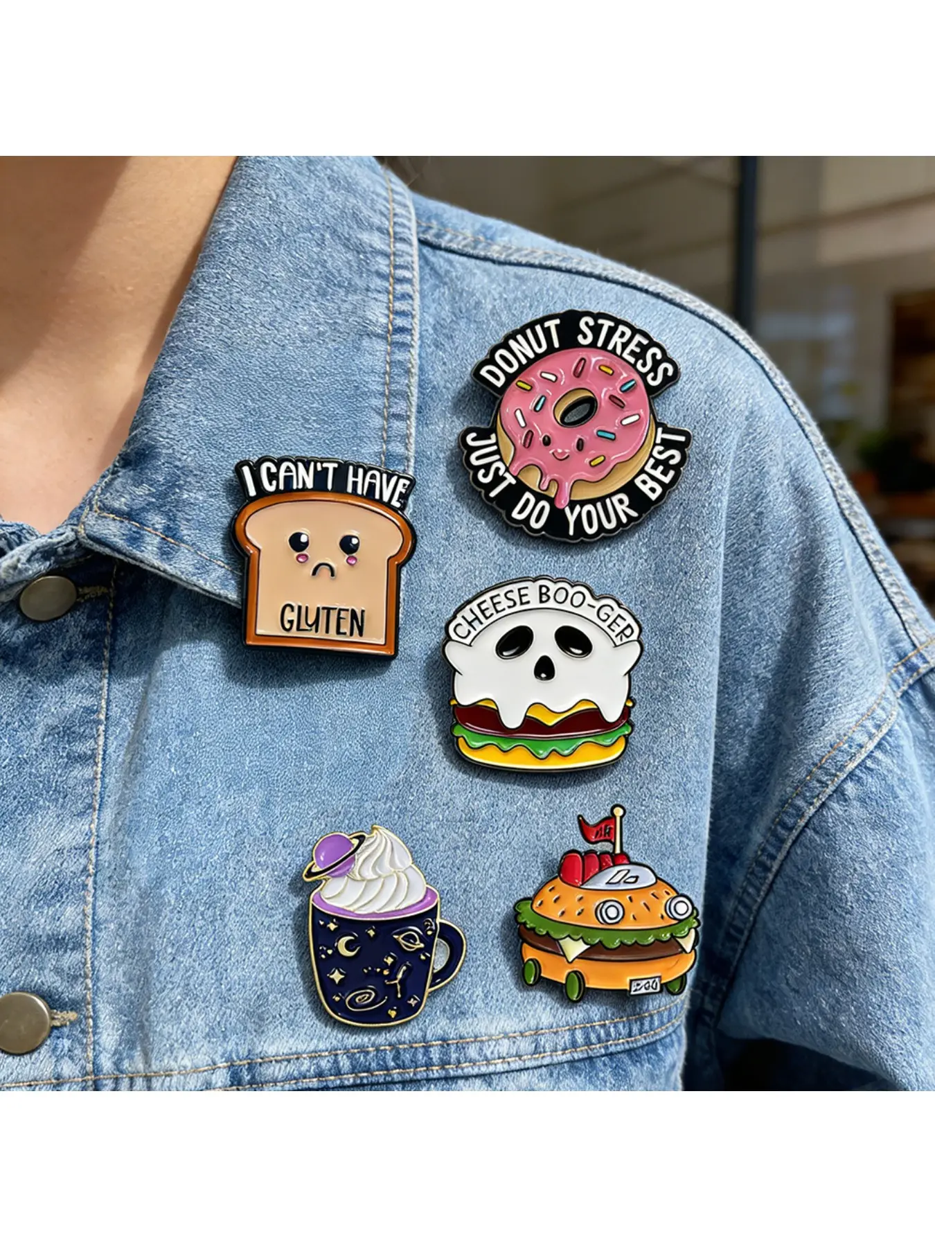 Food Meme Brooches, Cute Pin For Jacket Bag Hat, Funny Enamel Pin, Humor Lapel Badges, Clothing Backpack Hat Decoration, Food Lover Gift, Pin Jewelry Accessories
