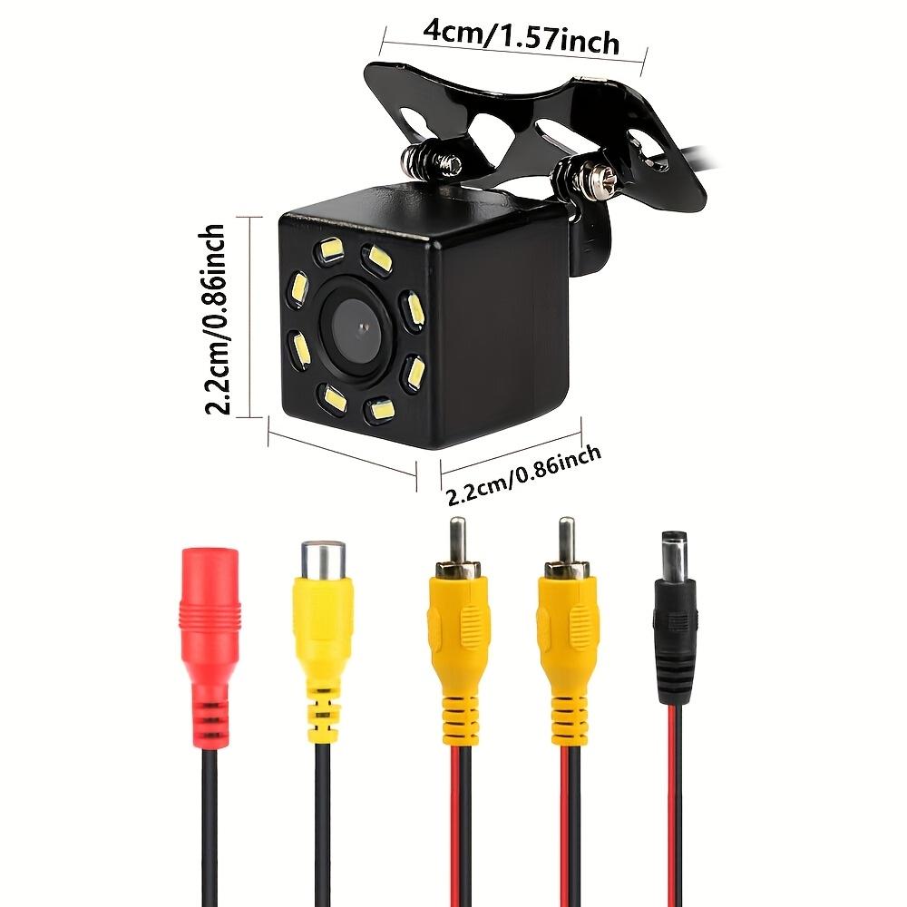 Bileeko Universal HD Rearview Mirror Backup Camera - 480p Resolution, Night Vision, Easy Installation, Battery-Free, Fit for Cars/Trucks/SUVs/Travel Trailers