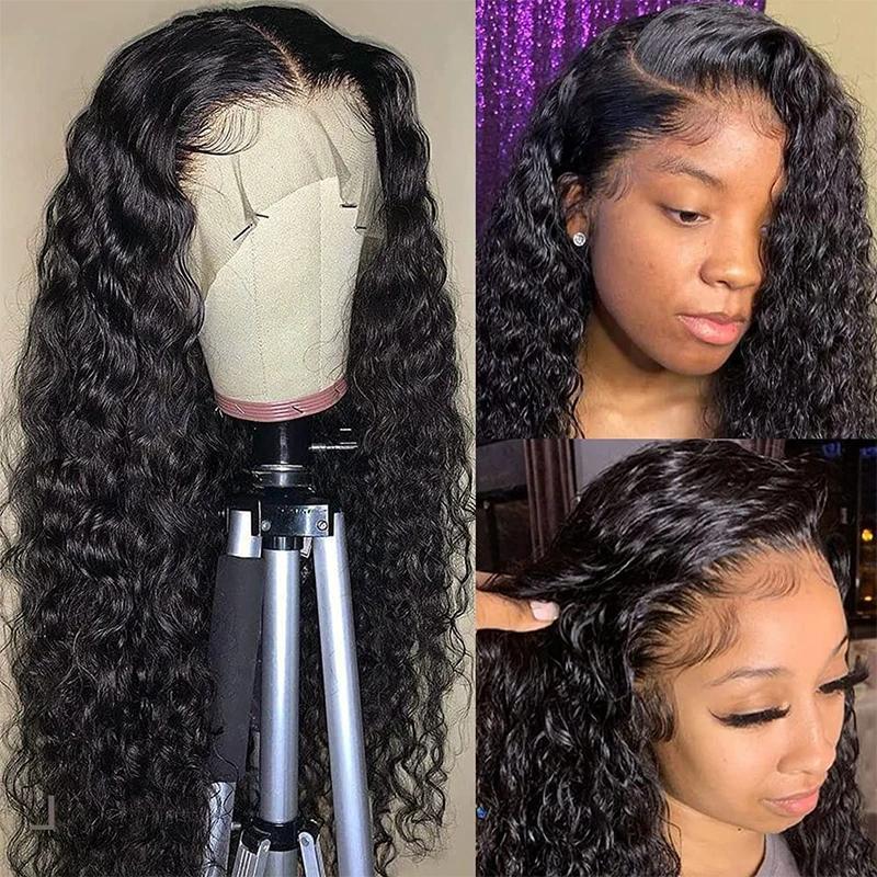 Bling Hair 13x6 Water Wave Lace Frontal Wig Hd Lace Wigs Water Wave Curly Human Hair Wig Lace Front Wig Real Human Hair