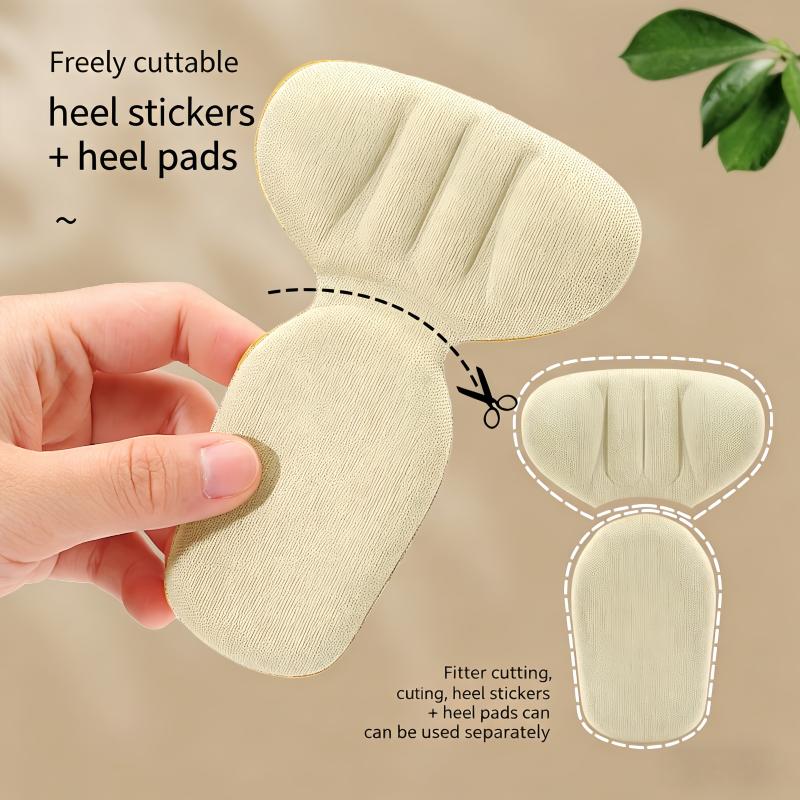 T-Shaped Heel Grips Half Sole Pads, Thickened Foam Anti-Wear Foot Cushions for High Heels