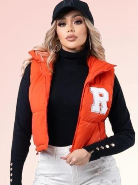 Women's Solid Color Casual Fall Winter Vest, Fitted Long Sleeve Baseball Vest, Versatile Plain Knit Waistcoat for Ladies