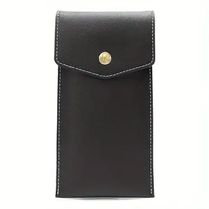 PU Leather Pencil Case Storage Bag, Portable Stationery Organizer Office Stationery Supplies for Students, Large Capacity Business Office Pen Holder, Office Accessories