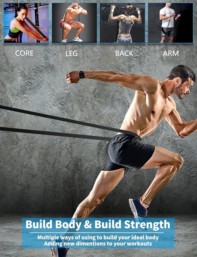 【TikTokShopBlackFriday】2025 Gift comfort Resistance Band Set,workout band pilates resistance yoga band workout straps home workout equipment fitness equipment