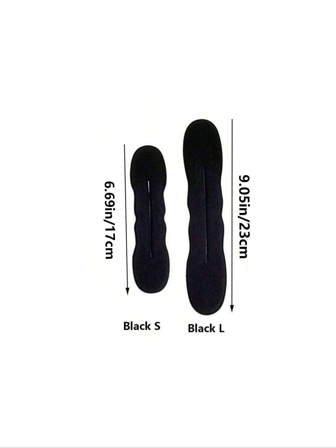 3/2/1pcs Boho Style Hair Bun Creators，Lazy Hair Curler Bun Clips Magic Beauty Hair Hairstyle Foam Sponge Donut Maker Ponytail Bun Maker - Non-Woven Fabric, No Power Needed, Perfect for Daily Use,Stylish Black Foam Rolls for Women,