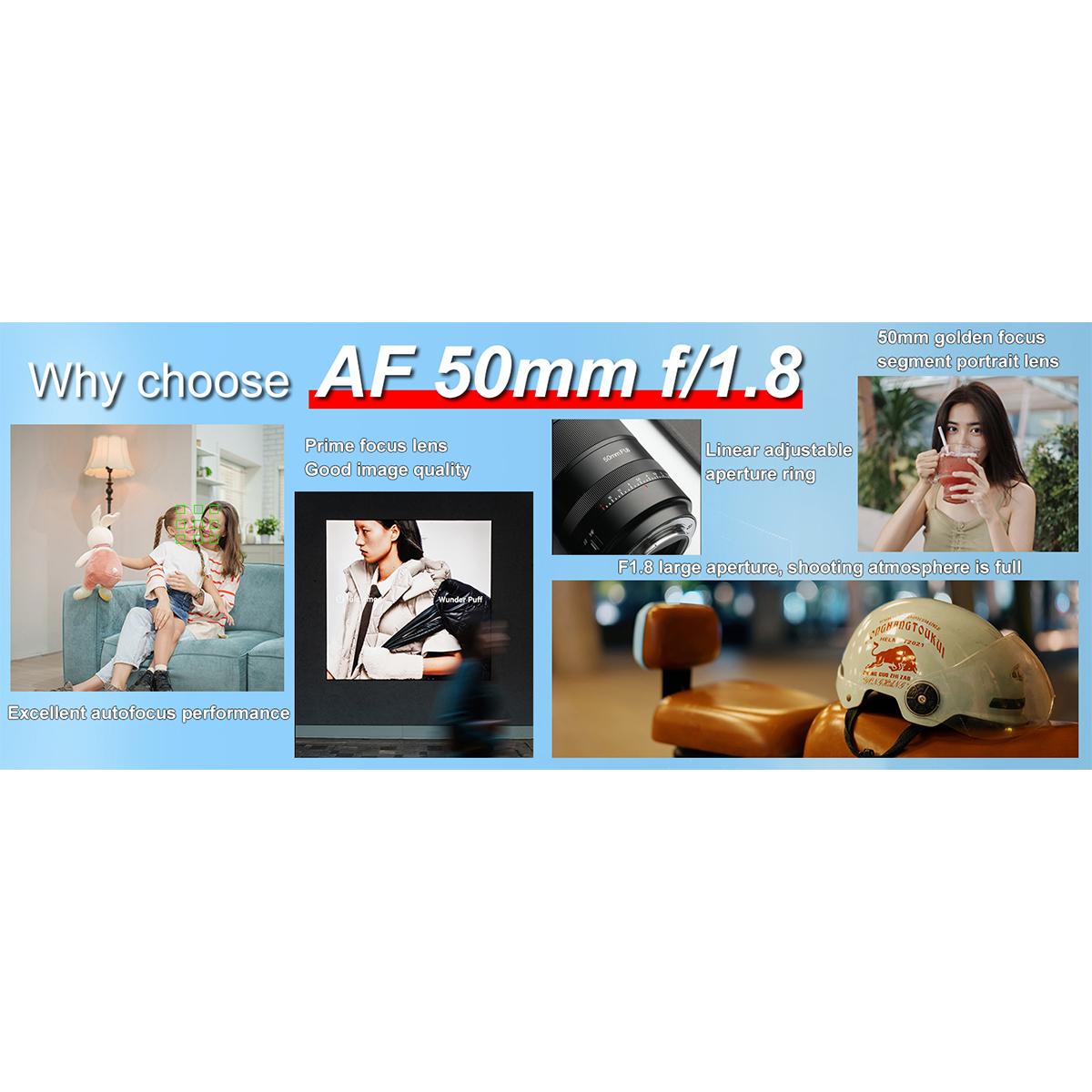 7artisans AF 50mm F1.8 Auto Focus Camera Lens for Nikon Z Mount,Full Frame, S M,/ ,for Nikon Z Series: Z7‖, Z6‖, Z5, Z6, Z7, Z9, Z50