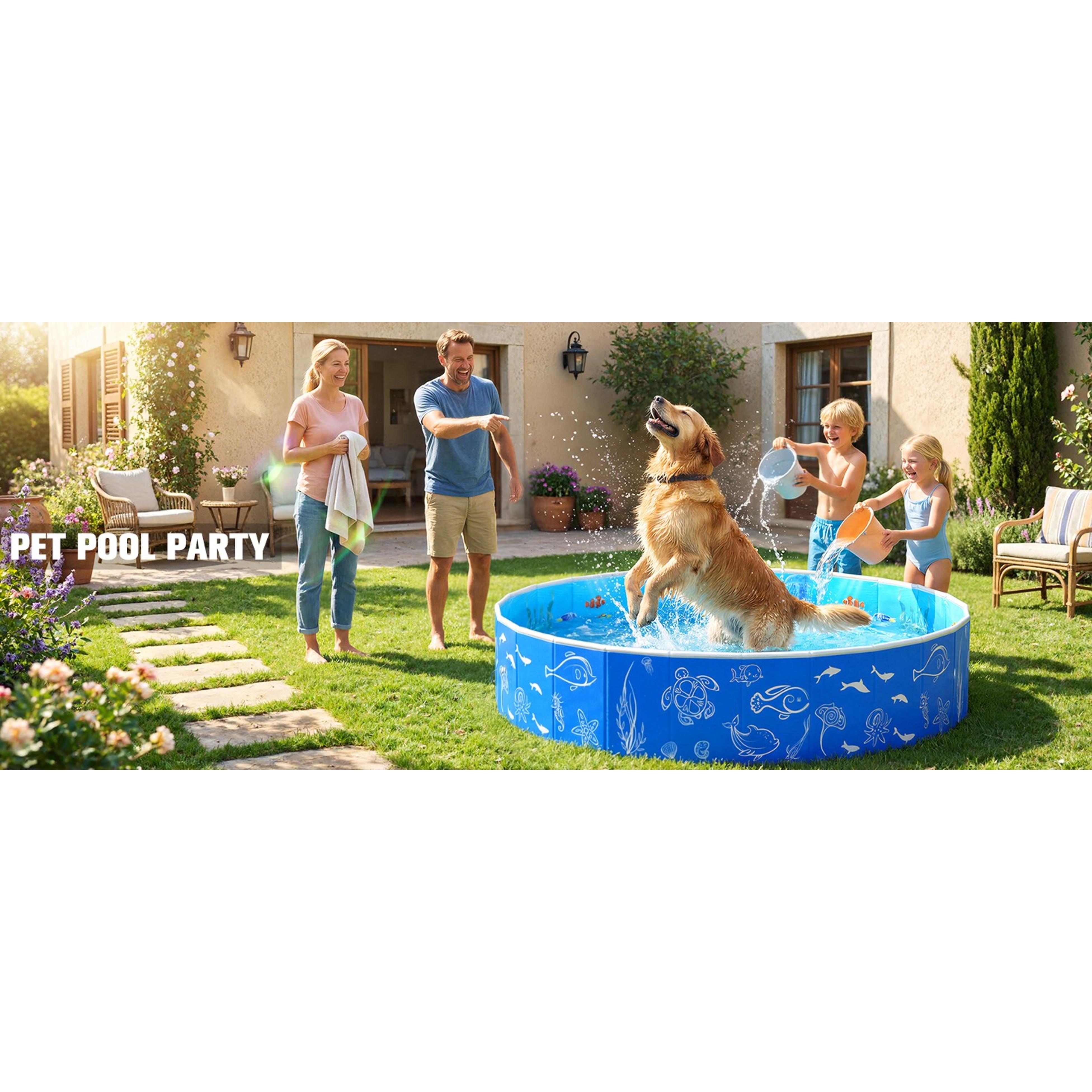 Kiddie Pool with Canopy, 51in Foldable Toddler Pool,Pop Up Baby Pool with Shade,UPF 50+UV Portable Swimming Pool for Kids,Collapsible Baby Pool for Beach, Outdoor Toddler Pool for BackyardGift.