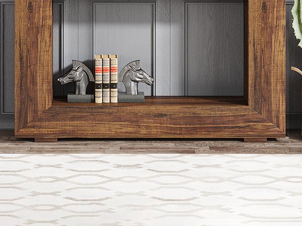 LITTLE TREE Farmhouse Console Table, 47 Inches Entryway Console Table with Storage, Industrial Hallway Accent Table for Living Room, Entrance