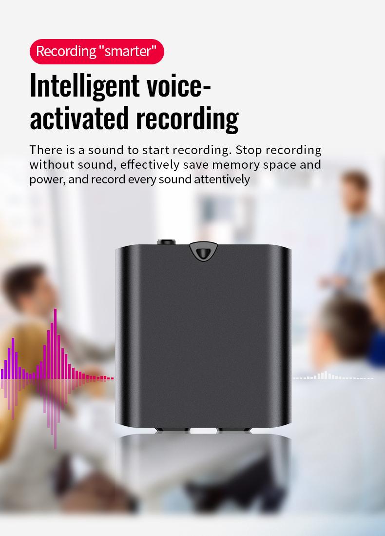 Ultra-Slim Hidden Magnetic Voice Recorder- 9.7g – One-Touch, HD Noise Reduction, Long Battery, Large Storage + OTG Adapter Audio Intelligent High-Definition Tape support one-click recording accuracy ample capacity