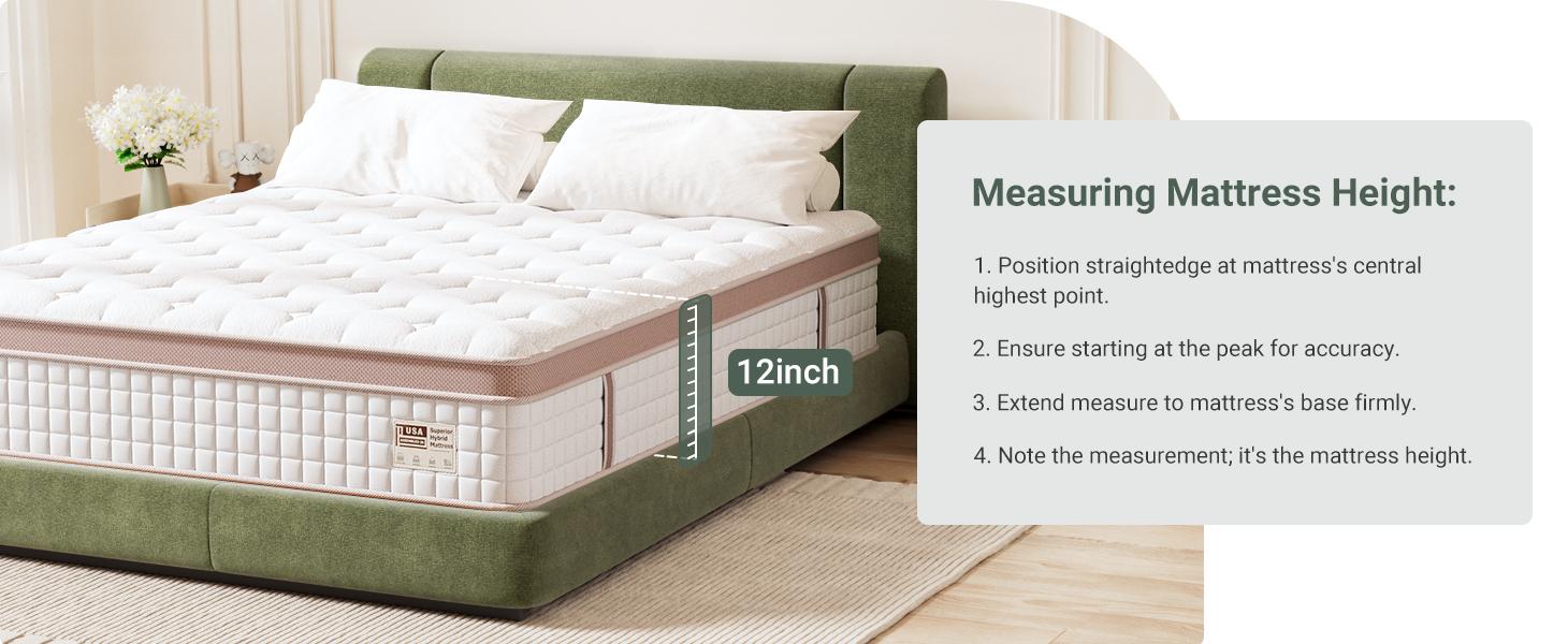 FlexPedic 12-14 Inch Extra Firm Hybrid Mattress, Queen/King, Gel Memory Foam & Pocket Springs for Pressure Relief & Motion Isolation, Fiberglass-Free