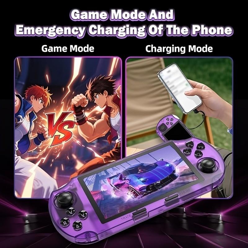 Upgraded Sf3000hd Retro Handheld Game Console, 4.5 Inch IPS Screen, Comfortable Grip, High Performance Open Source, Portable & Practical