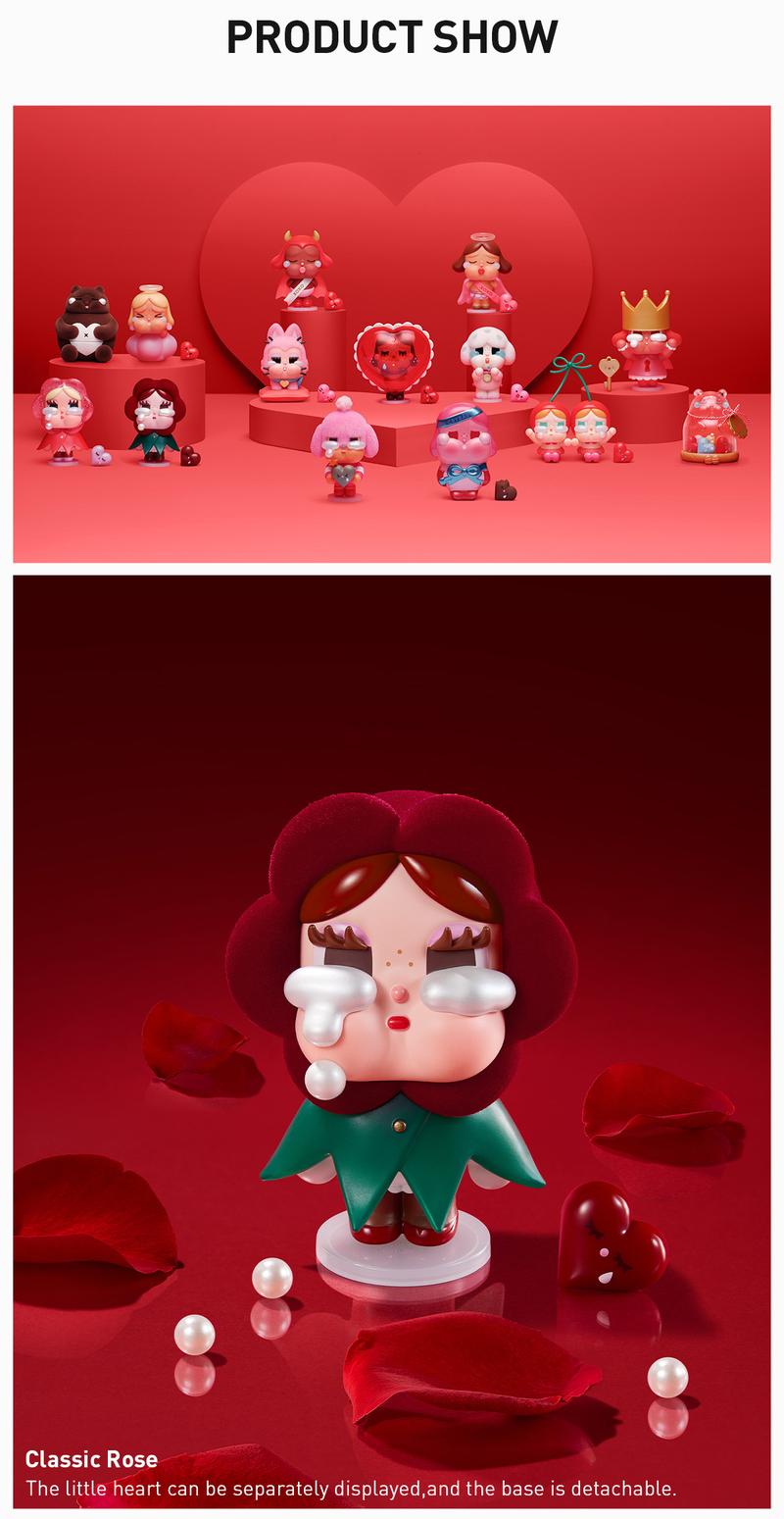 POP MART CRYBABY Crying For Love Series Figures Blind Box, Collectible Toys, Valentine’s Day Gifts