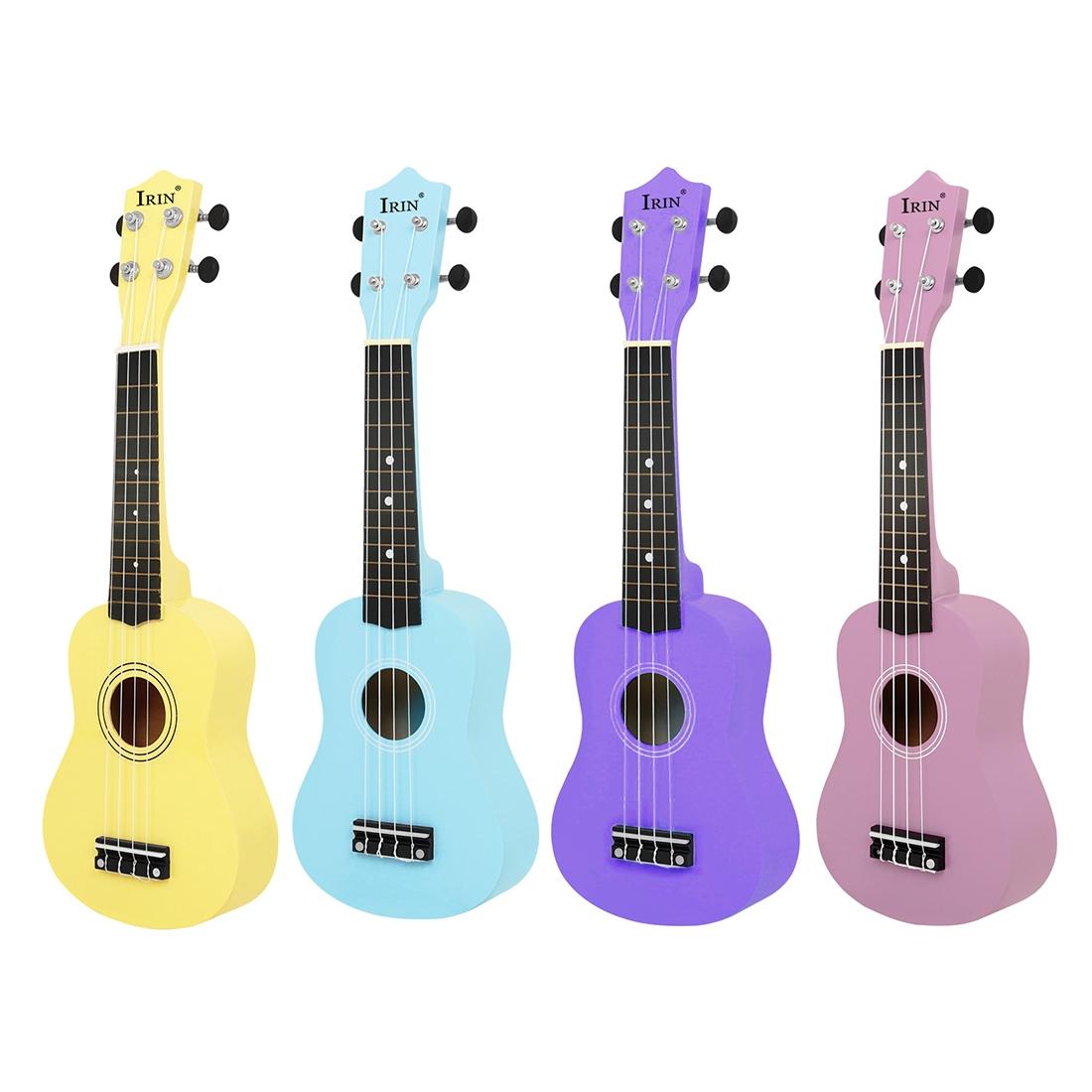 21 Inch Ukulele, 1 Count Colorful Basswood Ukulele, 4 Strings Mini Guitar, Musical Instrument for Beginners, Teachers, Students, Gifts