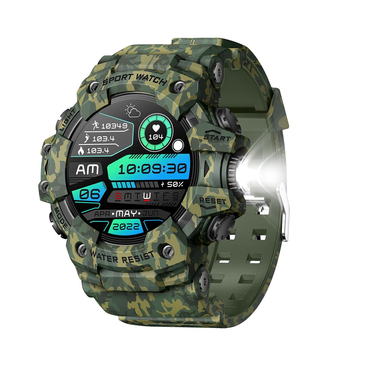 Military Grade Active Edge Sports Smart Watch, Men's Outdoor Fitness Compass, Heart Rate, Bluetooth-compatible Call, IP68 Waterproof, Smartwatch, Fitness Smart Watches, Rugged Outdoor Smartwatch