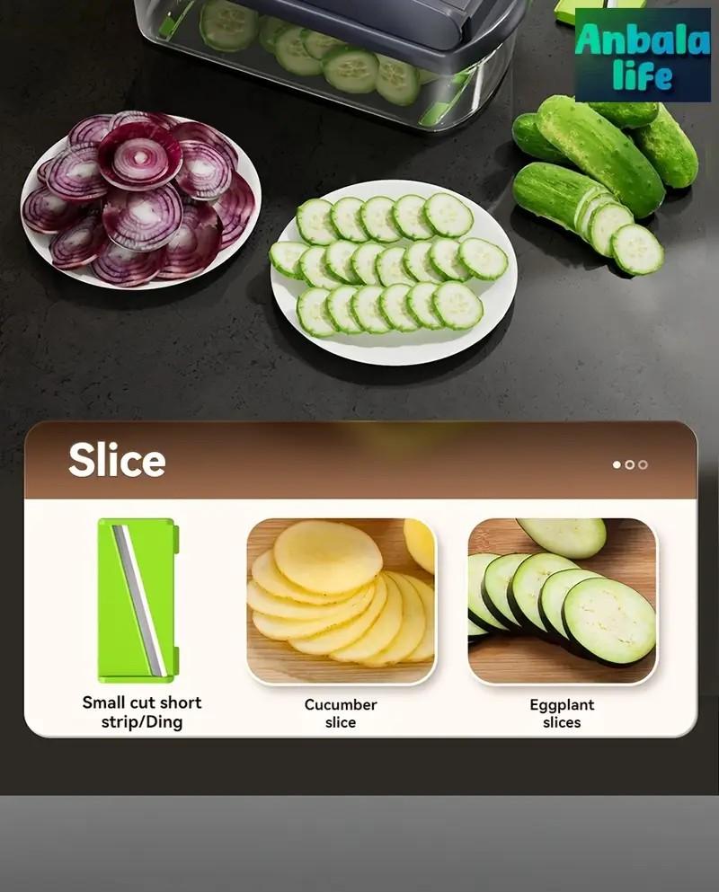 Multifunctional Vegetable Chopper, Garlic Chopper, Onion Potato Grater,Vegetable Cutting Machine,Kitchen Accessories Utensils