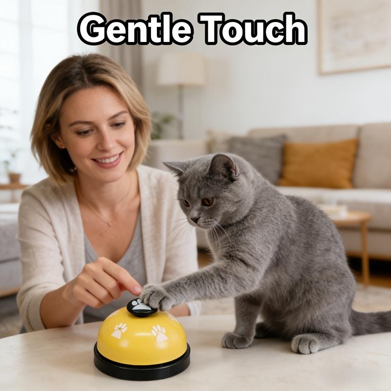Interactive Pet Cat Bell, Durable Abs Material, Paw Print Design, Training Bell for Cats and Dogs, Daily Interactive Toy for Pets