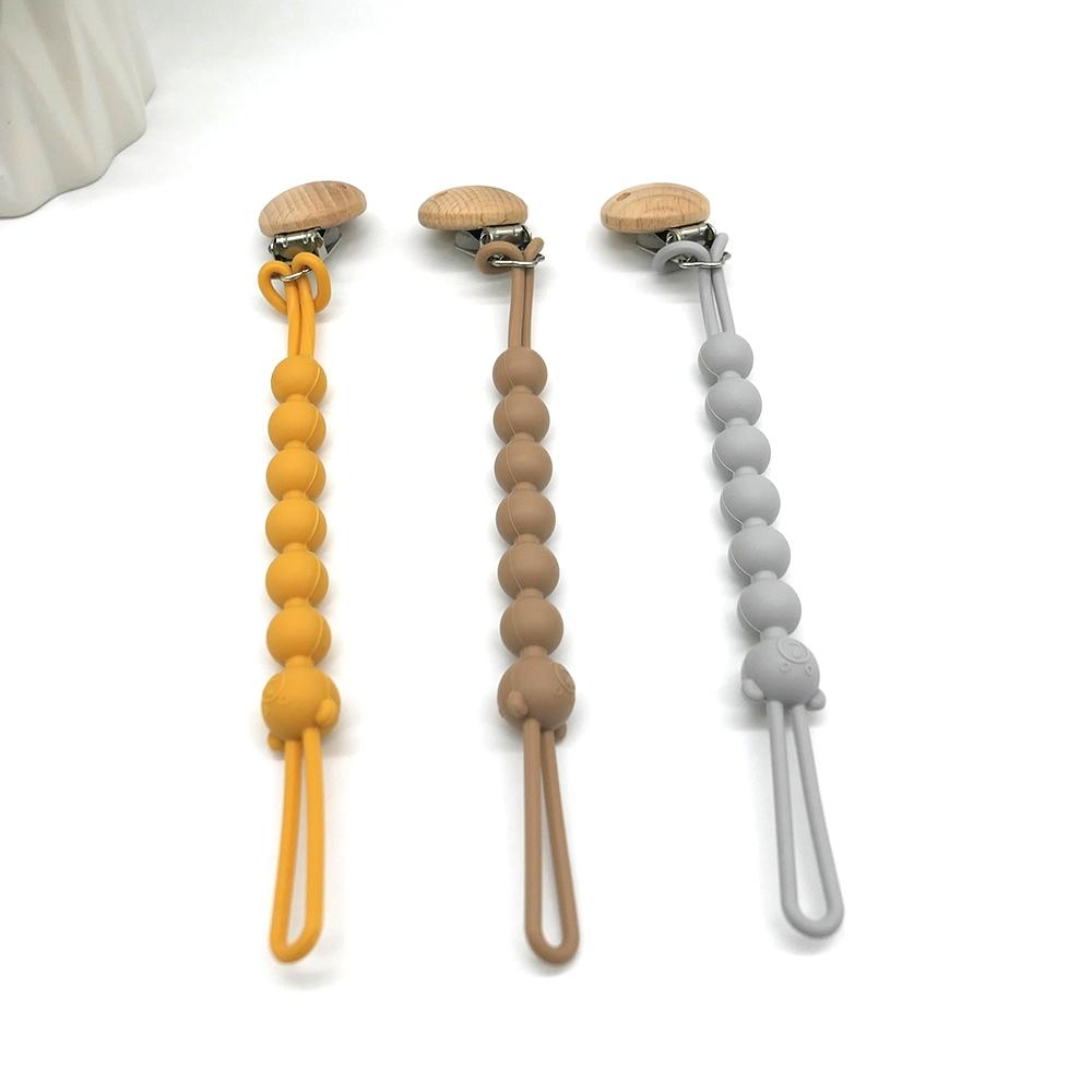 Silicone Pacifier Clip, 3 Counts/set Baby Pacifier Holder, Pacifier Teether, Teething Relief Pacifier Holder, Baby Care & Health Product, Baby Essentials