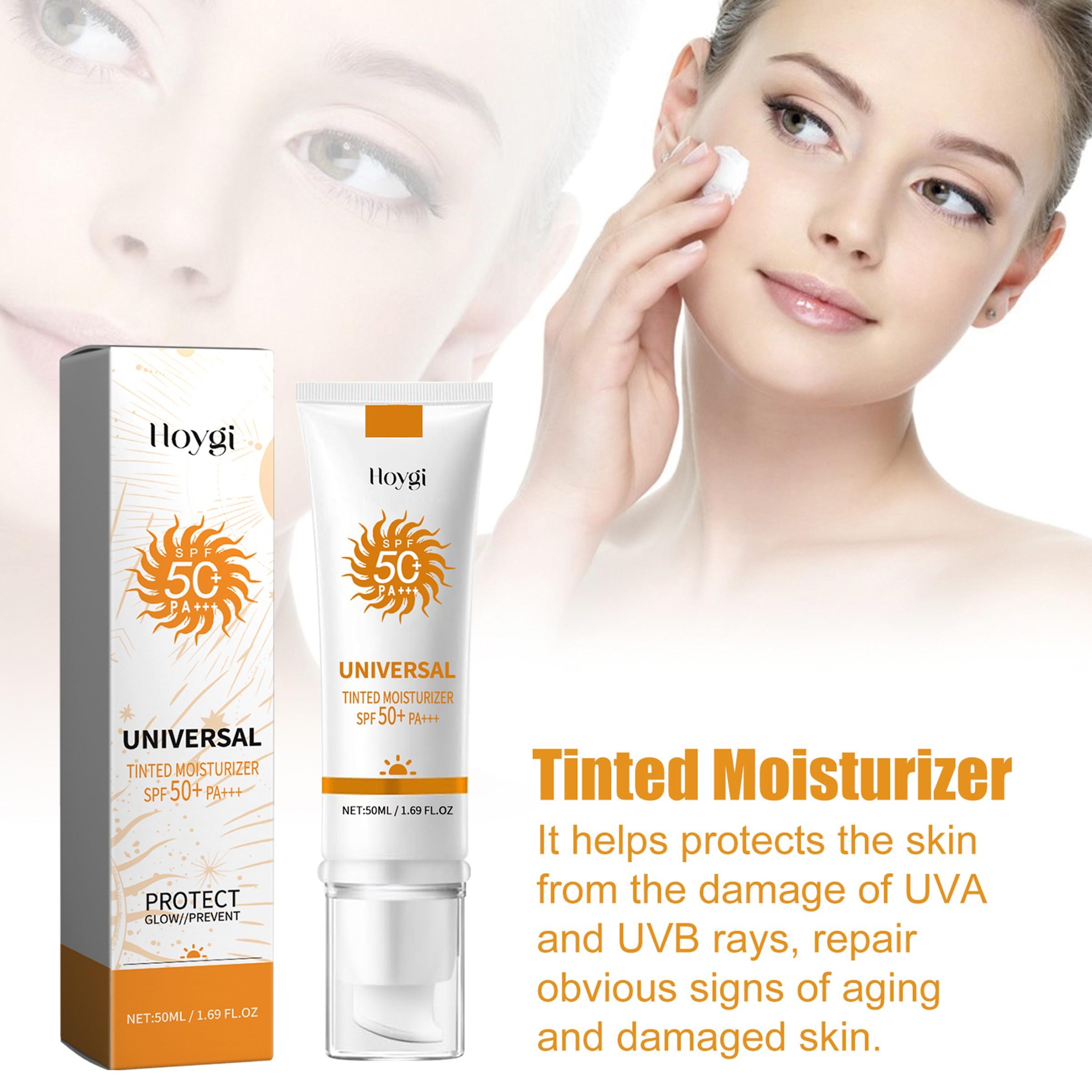 Multi-Functional Foundation Sunscreen, High SPF Outdoor UV Protection, Brightening Moisturizing Cream, Gentle Cooling Colorful Sunscreen