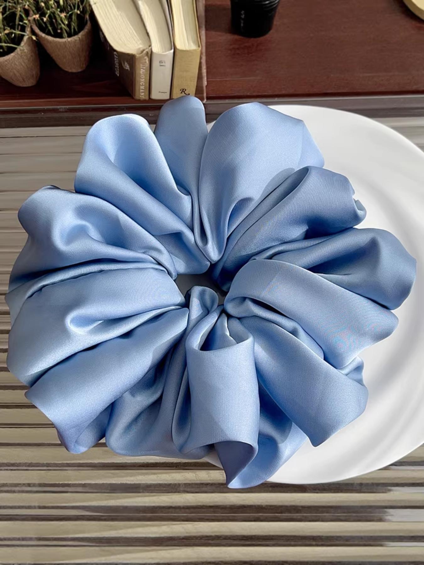 New Arrival Silk-Like Large Hair Elastic, High-End Satin Headband, Party Accessory, Gift Idea, Versatile Hair Tie, 1 Piece