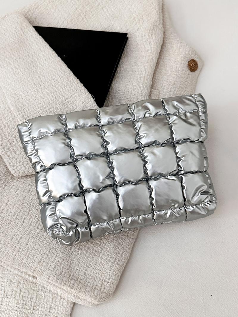 Retro leopard print design fashion cotton-padded makeup bag, Vintage vanity bag, small-scale pleated design casual simple versatile handbag, lightweight small change purse, and fashionable, suitable for daily commuting, shopping and travel, etc.