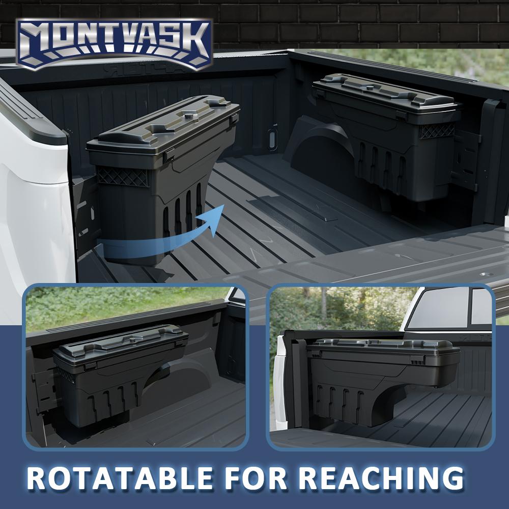 CROSSDESIGN Truck storage box Fit For 99-07 Chevy Silverado & Gmc Sierra 1500 2500 3500 Truck Bed Storage Box chevy accessories Left Right CROSSDESIGN Truck storage box Fit For 99-07 Chevy Silverado & Gmc Sierra 1500 2500 3500 Truck Bed Storage Box chevy accessories Left Right